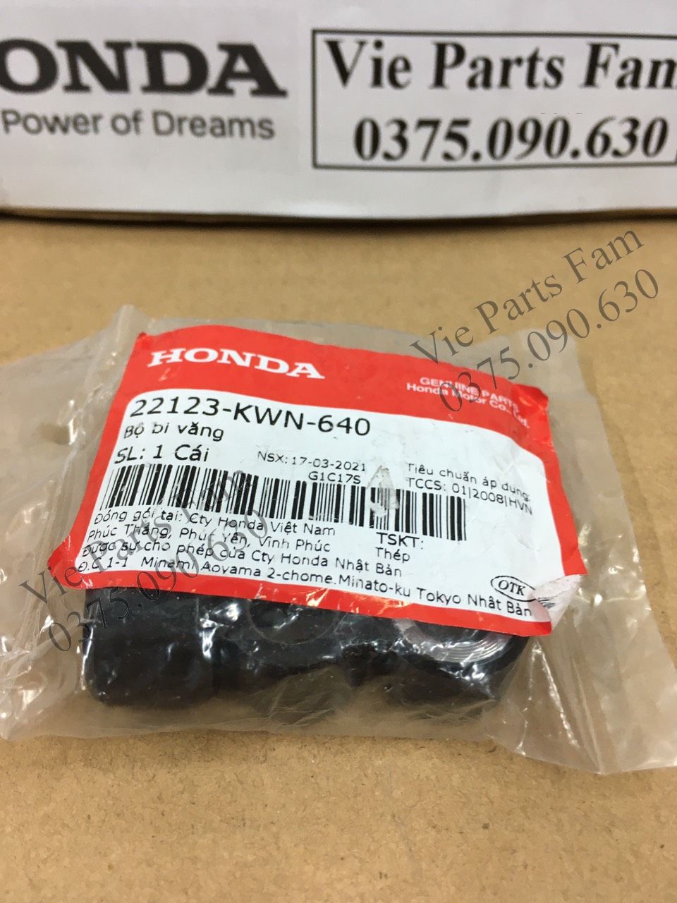 Bộ bi nồi xe Airblade 125/ Sh Mode/Pcx/Lead125/Vario và nhiều dòng xe khác loại 16gr và 18gr, Chính hiệu Honda Motor VN