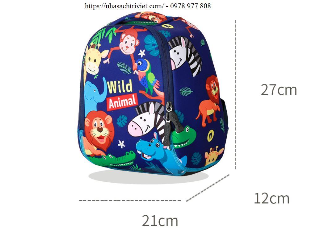 Balo siêu nhẹ Wild Animals 1-4 tuổi