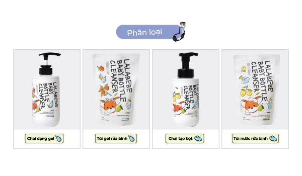 Hàng Hàn - Nước rửa bình thuần chay Lalabebe K-mom