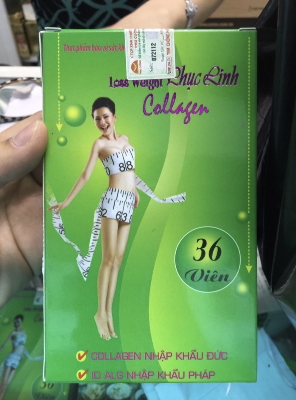 Giảm Cân Phuc Linh Con Công Collagen 36 viên