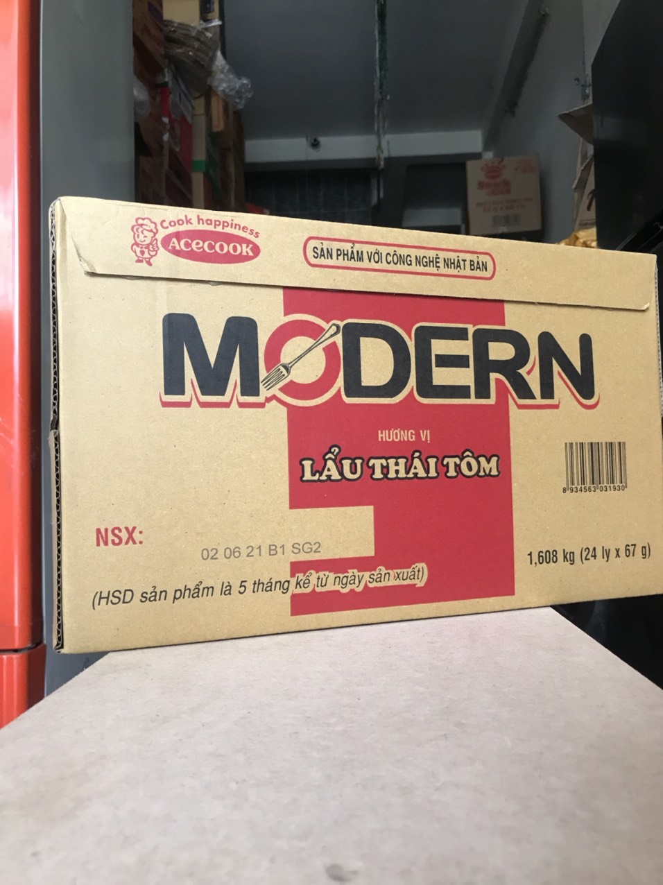 [HCM]Mì ly lẩu thái tôm 67g mì Modern Acecook