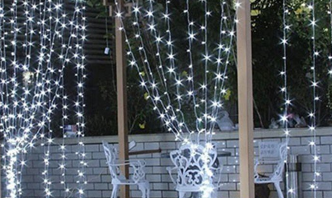 Bộ đèn nháy mành 8 chế độ nháy, ĐÈN LED TRANG TRÍ, ĐÈN LED NGOÀI TRỜI, DÂY ĐÈN LED NHẤP NHÁY