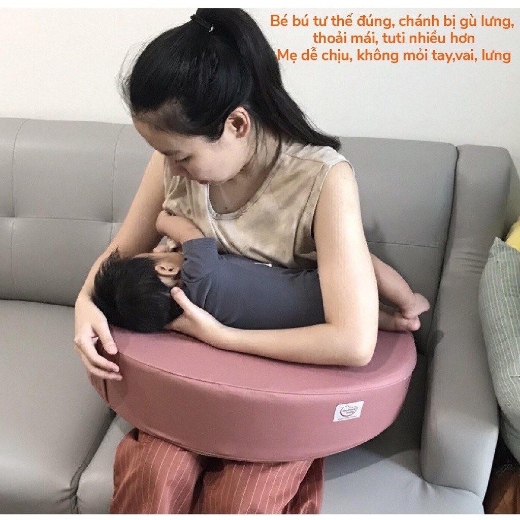 Gối Cho Bé Bú - Gối Chống Trào Ngược Thương Hiệu Mothersbaby Hàn Quốc
