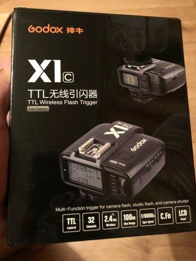 Điều khiển đèn Godox X1T-C-TTL 2.4G Wireless Flash Trigger cho Canon