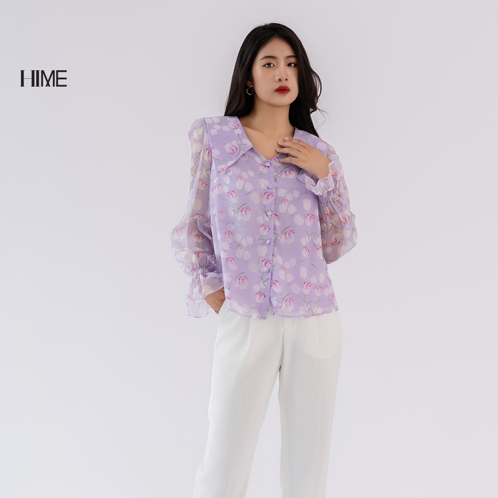 Áo sơ mi họa tiết HIME H372BF1A0323