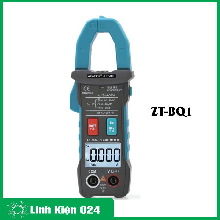Đồng hồ kẹp dòng tự động ZOYI ZT-QB1, ZOYI ZT-QB4, ampe kìm đo điện tử đa năng, độ chính xác cao