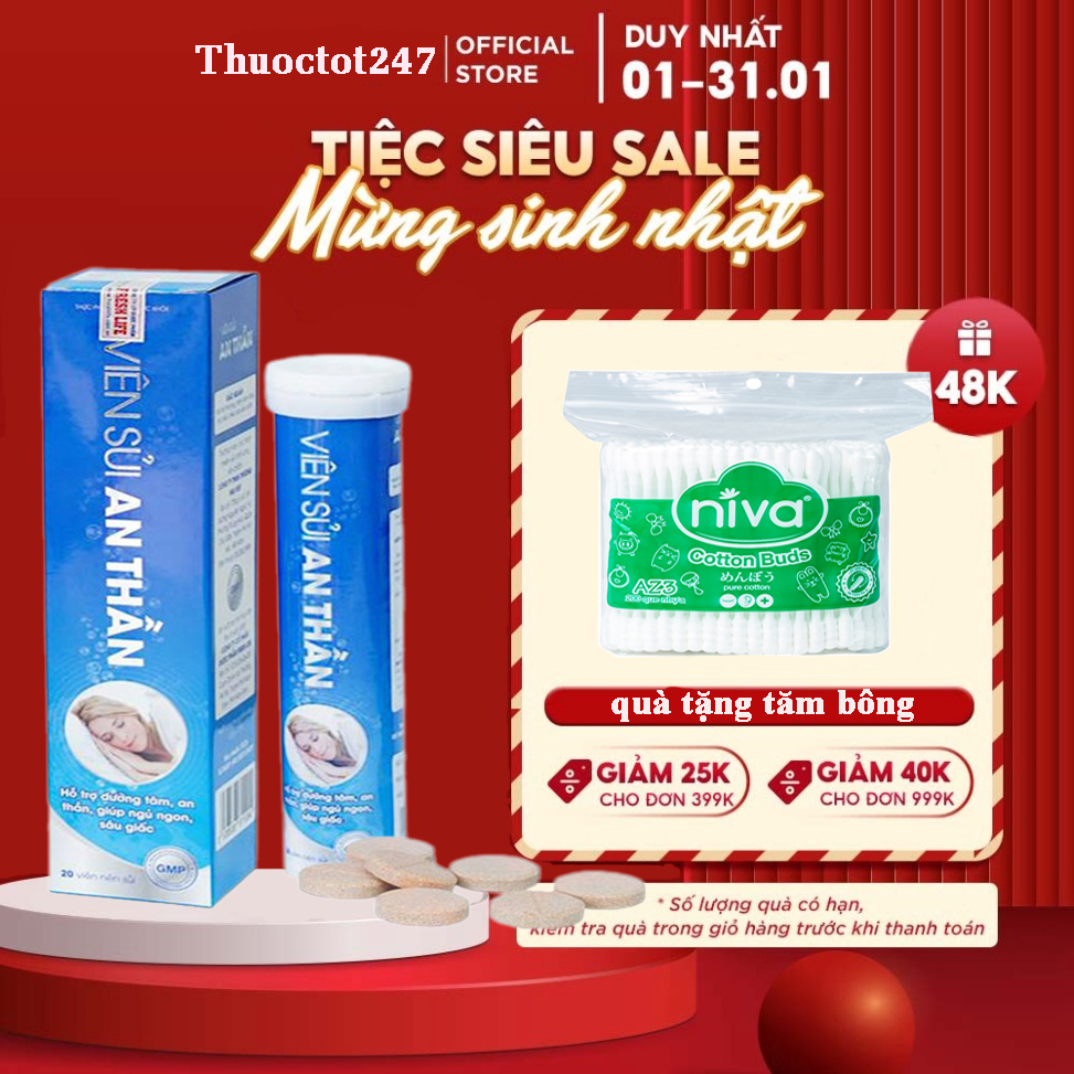 ✅ viên sủi an thần 👍 ❤️- hỗ trợ dưỡng tâm, an thần, ngủ ngon