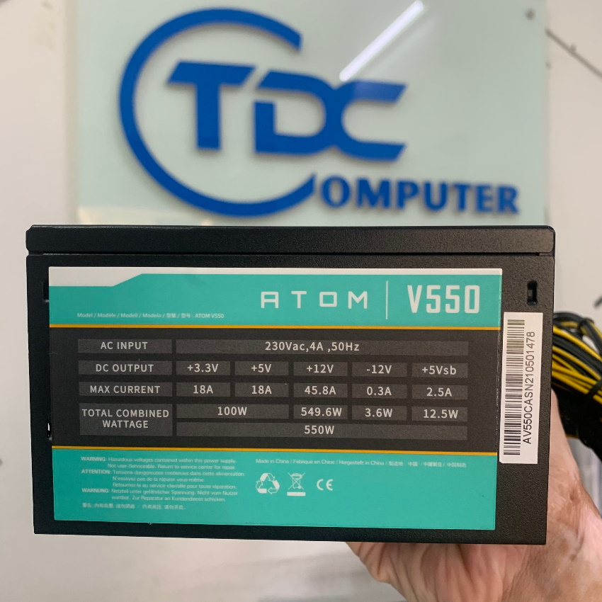 Nguồn antec 450w 550w atom v450 v550 new, bảo hành 36 tháng - nguồn antec, nguồn 550w, nguồn 450w - hàng chính hãng