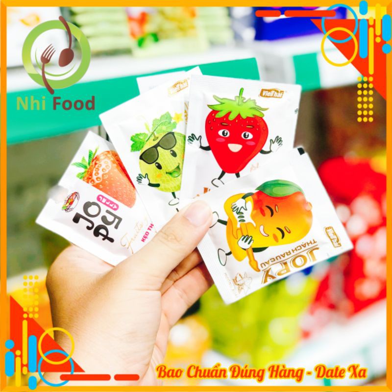 Thạch Rau Câu JoPy Trái Cây 1Kg Đủ 7 Vị