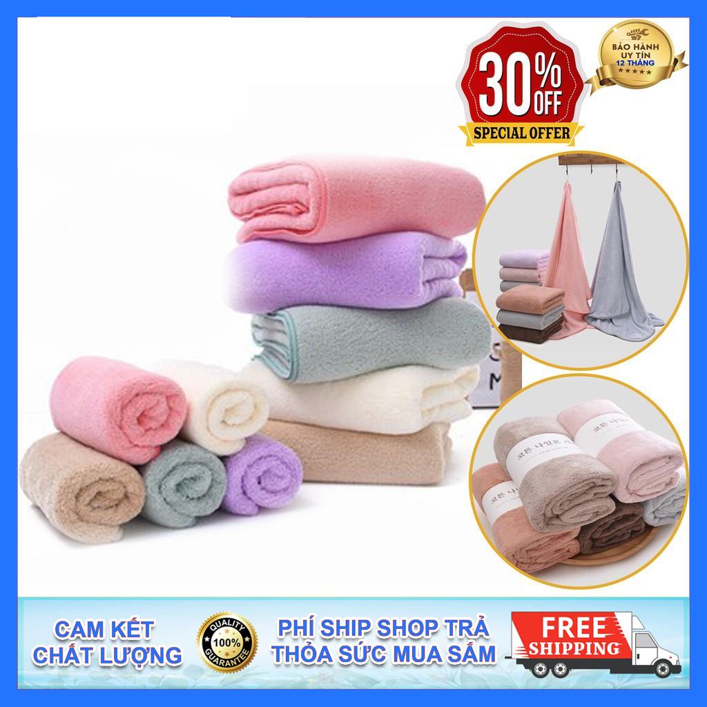 Khăn Tắm Bông Lông Cừu Hàn Quốc Khổ 70x140Cm Siêu Mềm Mịn, Thấm Hút Nước Cực Tốt, Thích Hợp Cho Mọi Loại Da