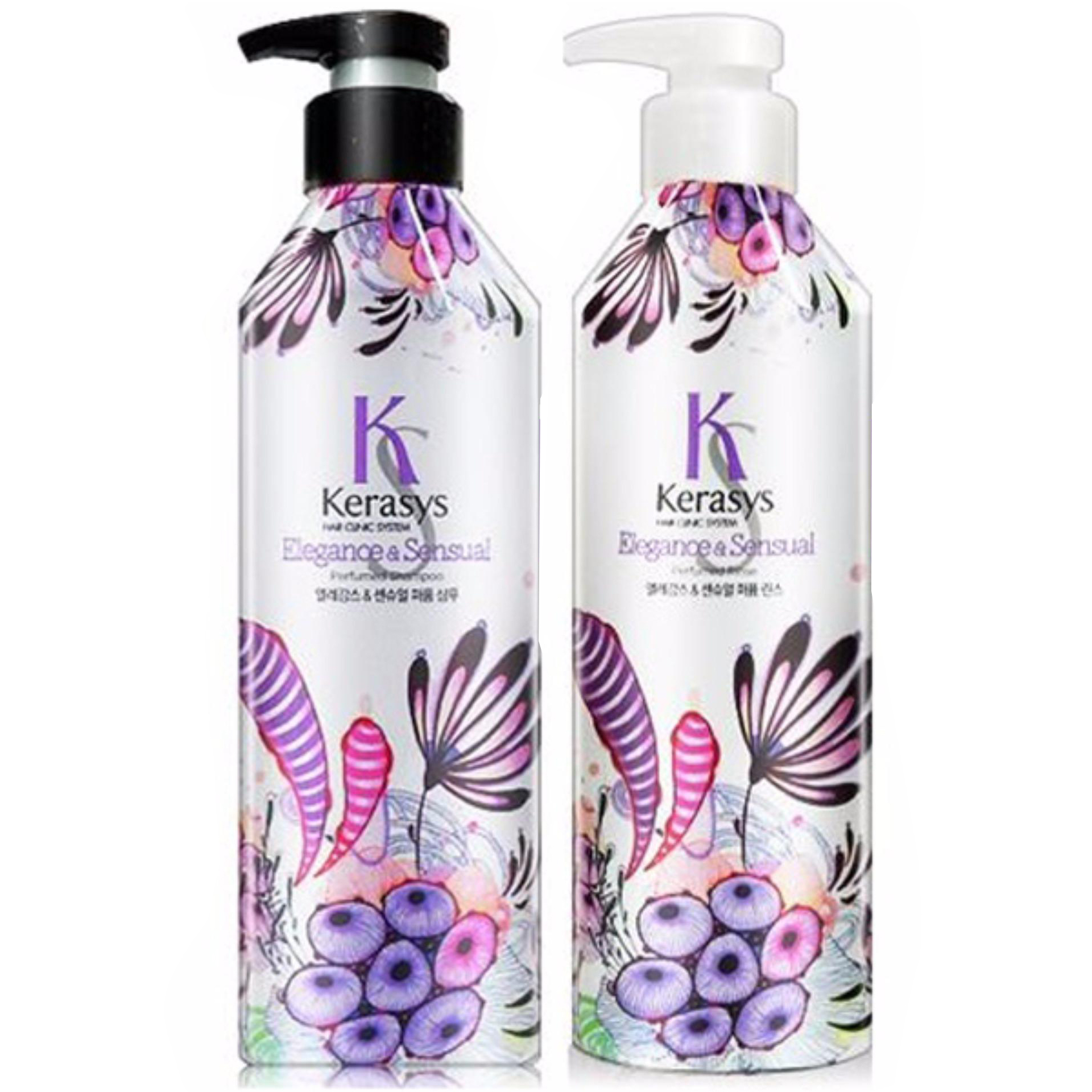 Dầu Gội/Xả Nước Hoa Tinh Chất Quýt Xanh Hoa Ly Pure & Charming Hàn Quốc 600ml