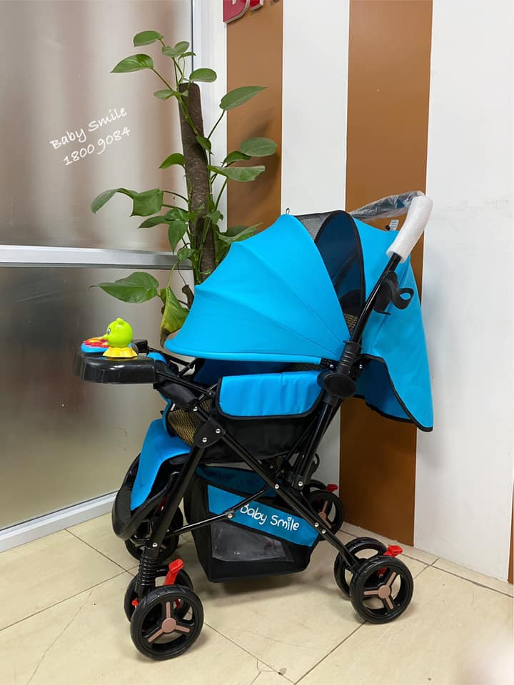 Xe đẩy 2 chiều HT105 khung đen