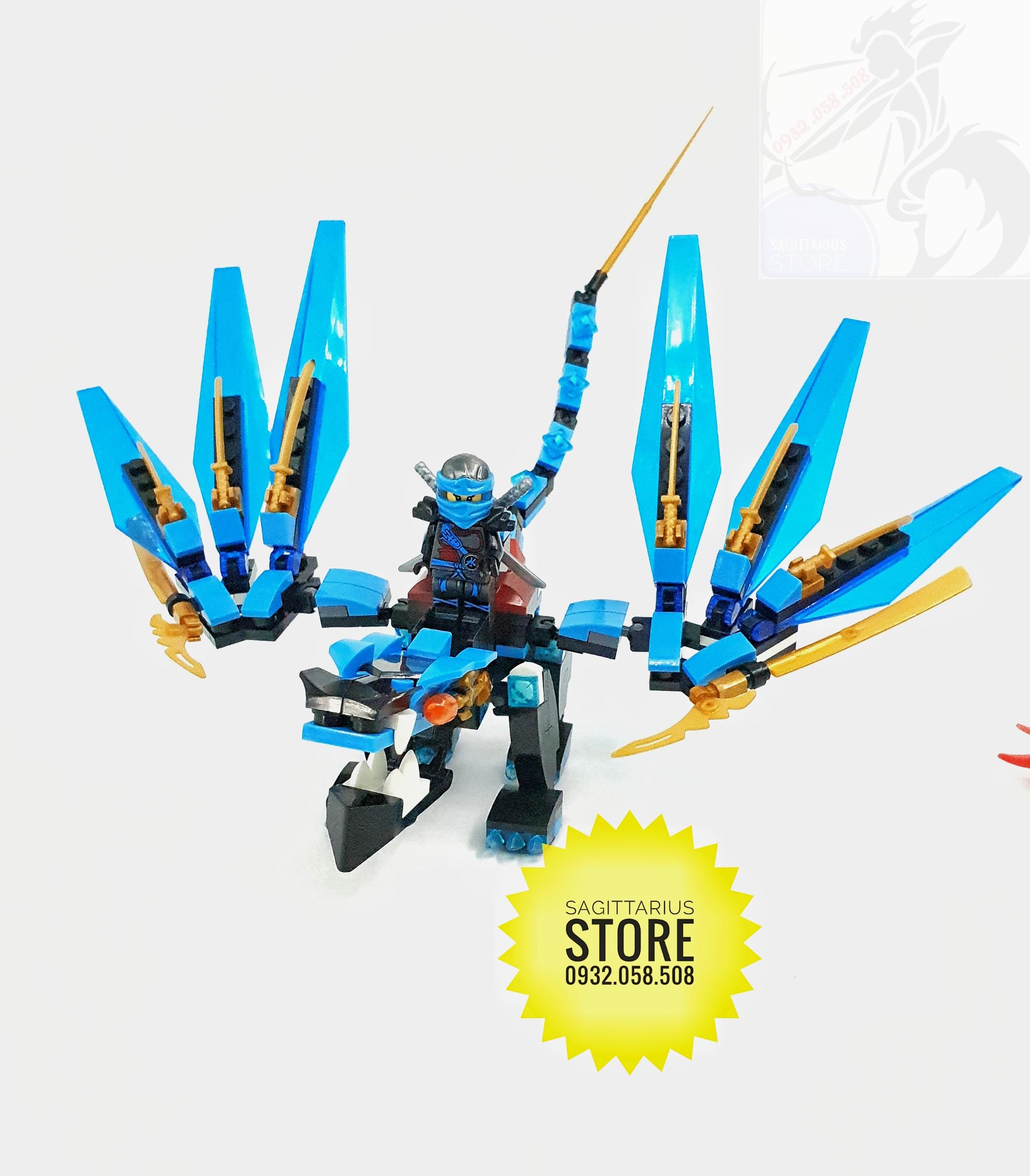 [HCM]Bộ Lego Zimo Lắp Ráp Robot Ninja Rồng ( Xanh Dương ) _ 276 Mảnh