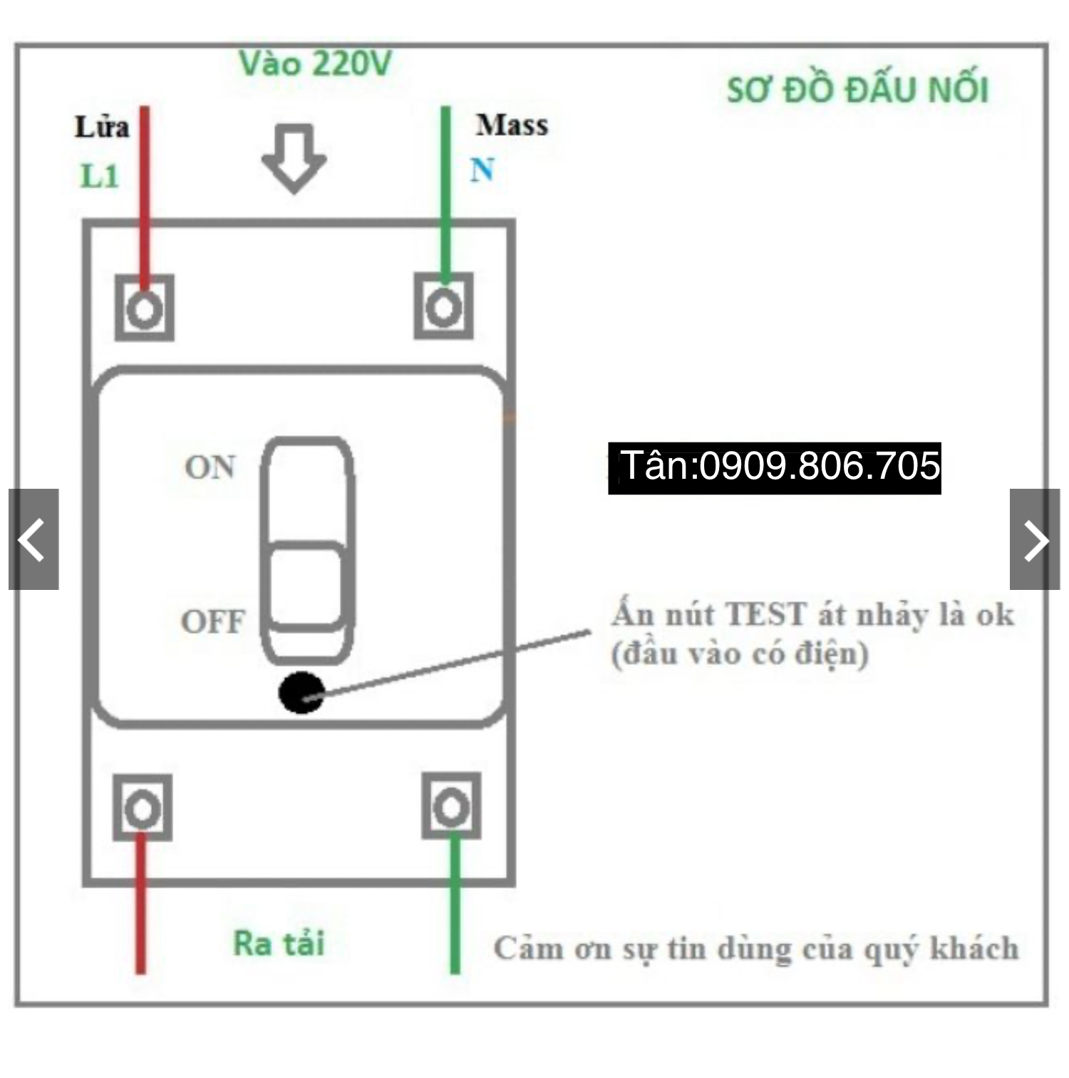 [HCM]Át Chống Giật Nhật Bản 30A 30mA
