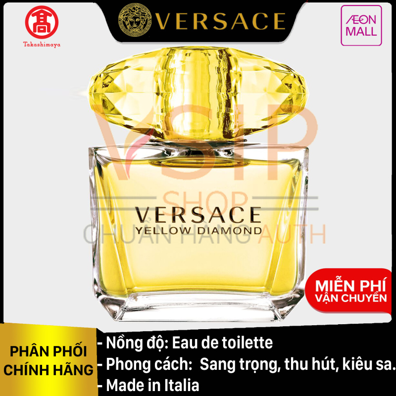 [Chính Hãng] Nước hoa nữ Versace Yellow Diamond Eau De Toilette 90ml