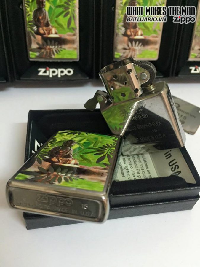 Zippo 29058 - Zippo Buddah Brushed Chrome