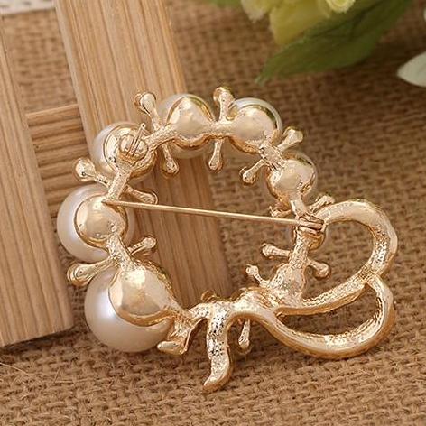 [HCM]Cài Áo Nữ Tròn Đính Ngọc Trai CAOG-20.