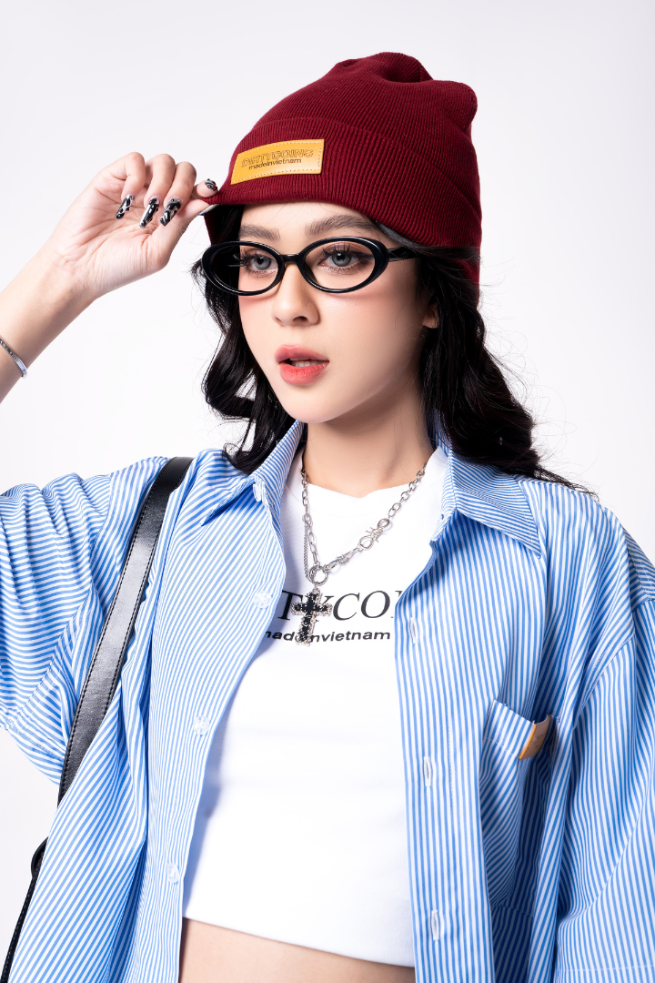Nón DirtyCoins Leather Patch Beanie