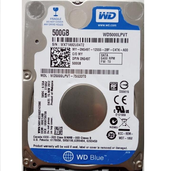 HCM Ổ cứng HDD Laptop 500G-BH 12 THÁNG
