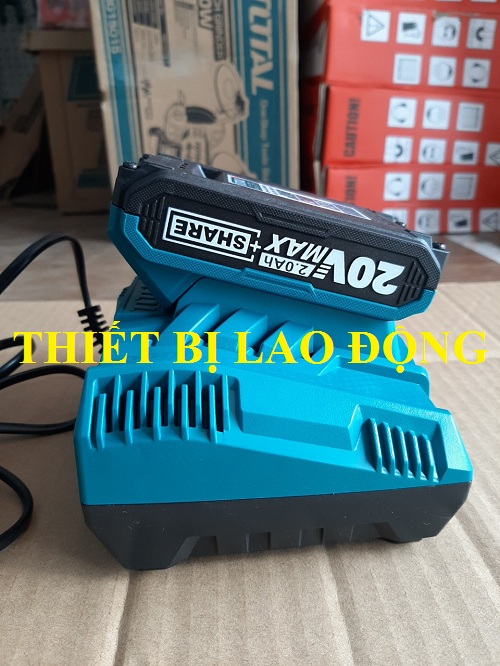 Combo sạc nhanh,pin 20v total tfcli2003 tfbli2001