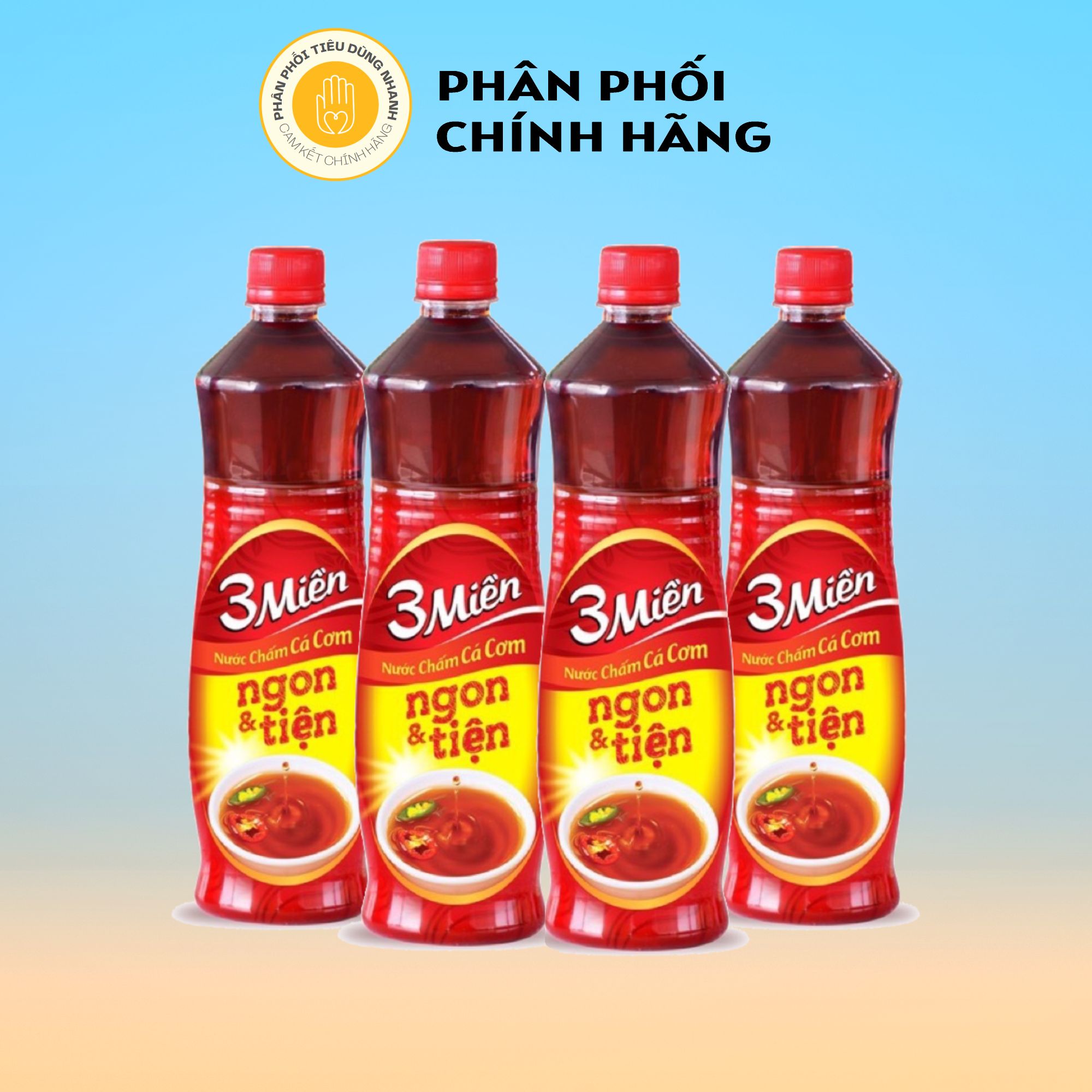 Combo 4 Chai Nước Mắm Cá Cơm/ Nước Chấm 3 Miền 800ml _ Tặng 25%