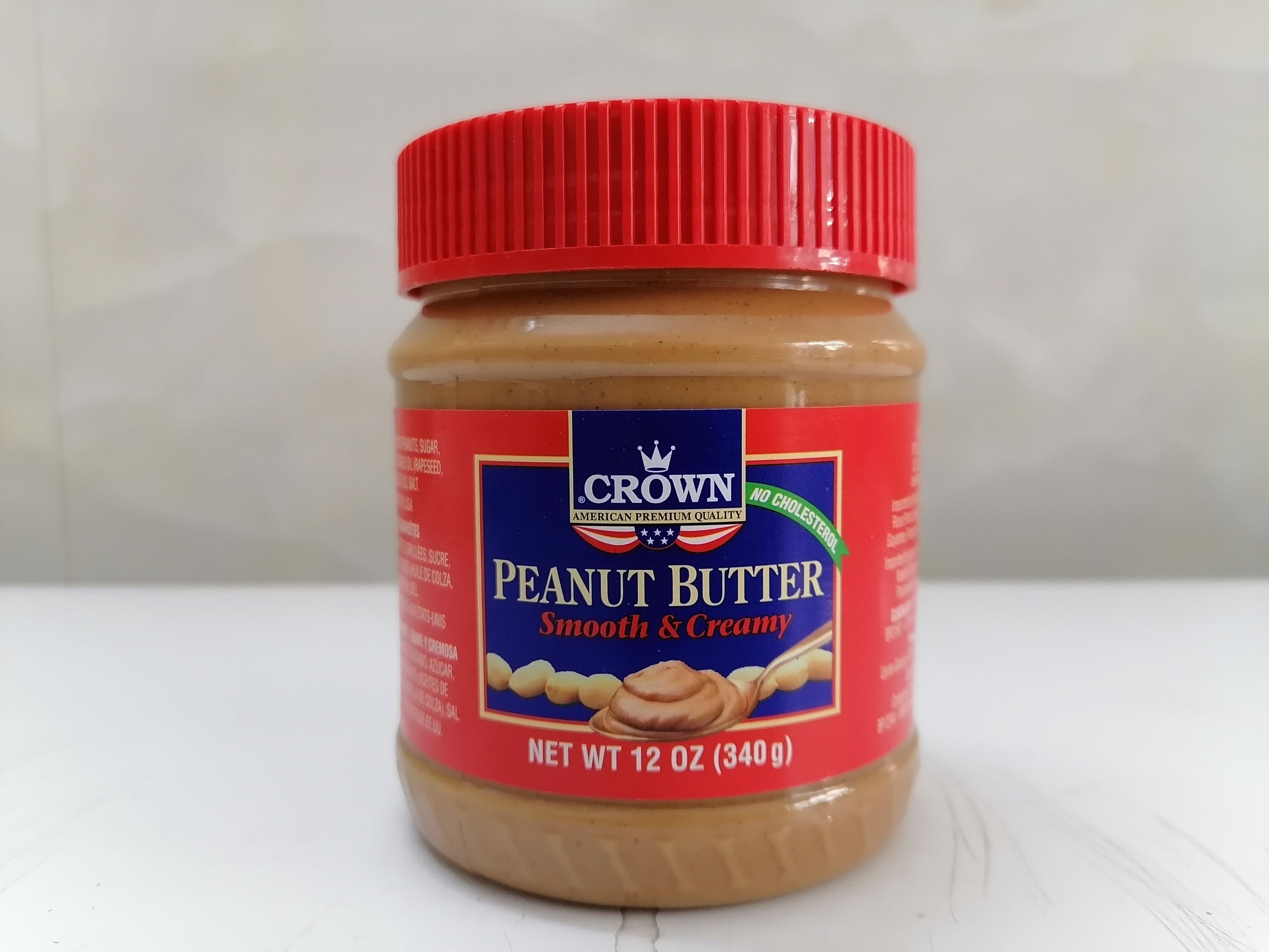 [CROWN Hộp nhỏ 340g – NẮP ĐỎ] BƠ ĐẬU PHỘNG MỊN [USA] CROWN Smooth & Creamy Peanut Butter (tgc)