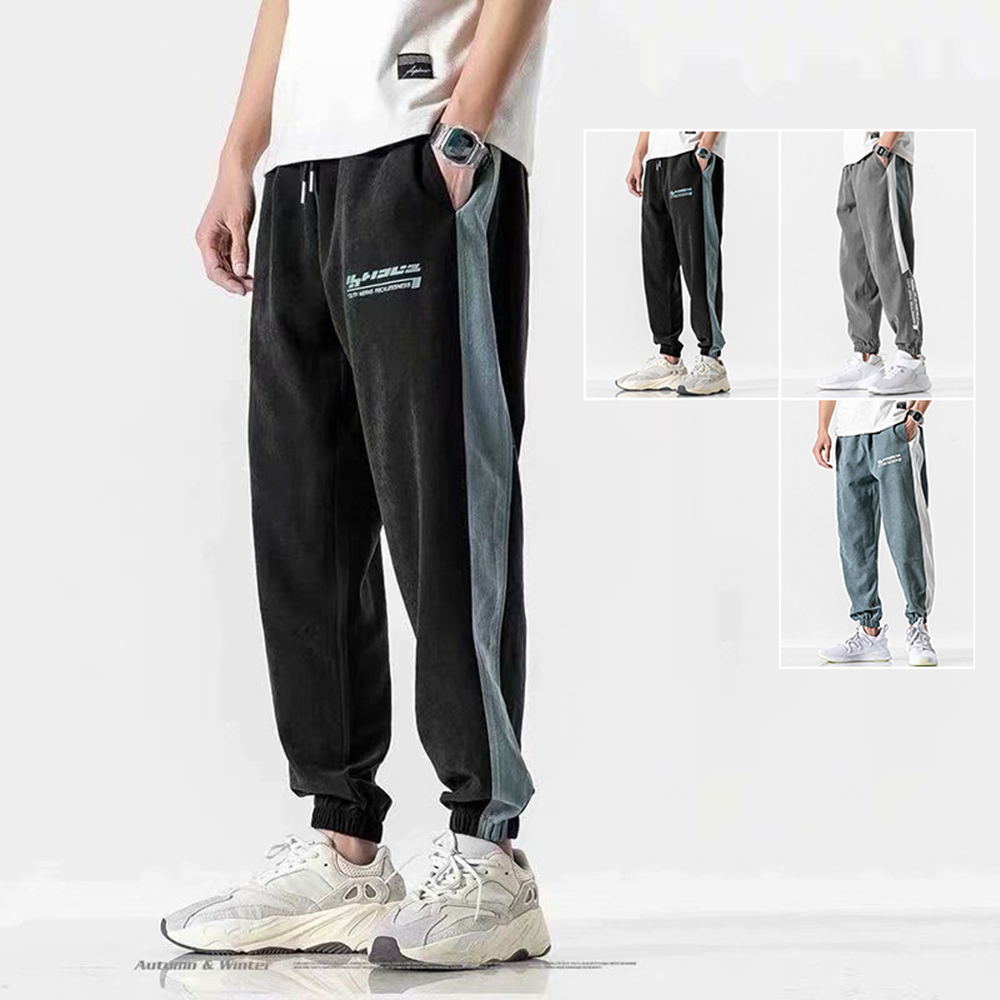 Quần Jogger Thể Thao Nam Bo Ống Phối  Một Sọc Lớn Viền Hai Bên Sườn Mẫu Mới Năm 2024 Thời Trang 4MENHCM JOGGER NAM 9000073