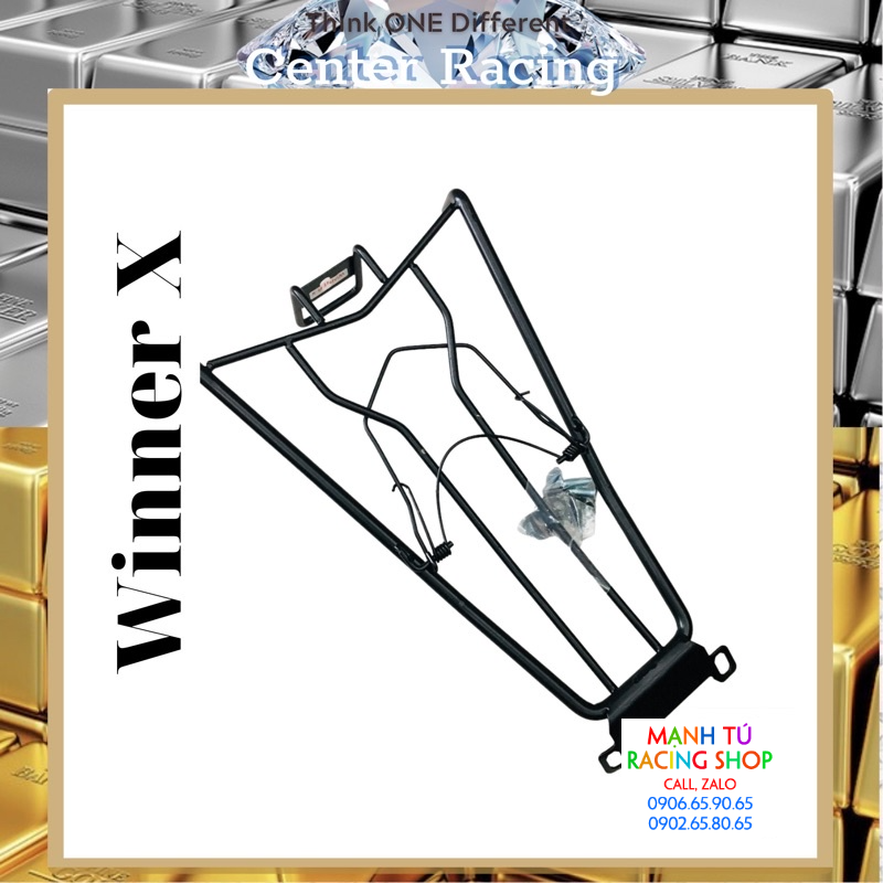 Baga inox sơn tĩnh điện màu đen winner x