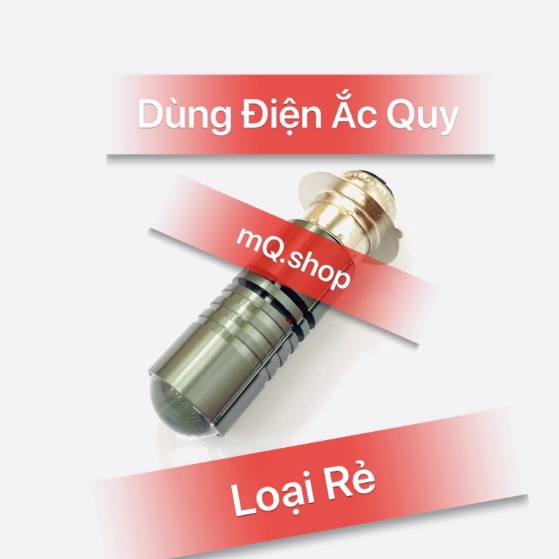 Đèn Pha Led Bi Cầu Mini 2 Mầu Vàng Trắng H6