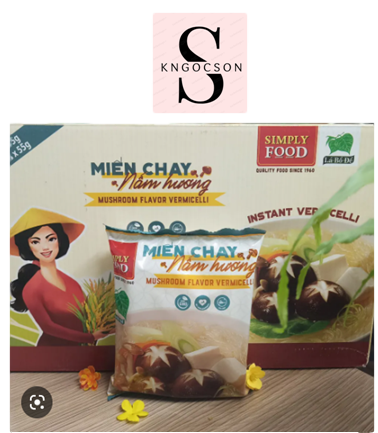 Miến chay Nấm Hương gói