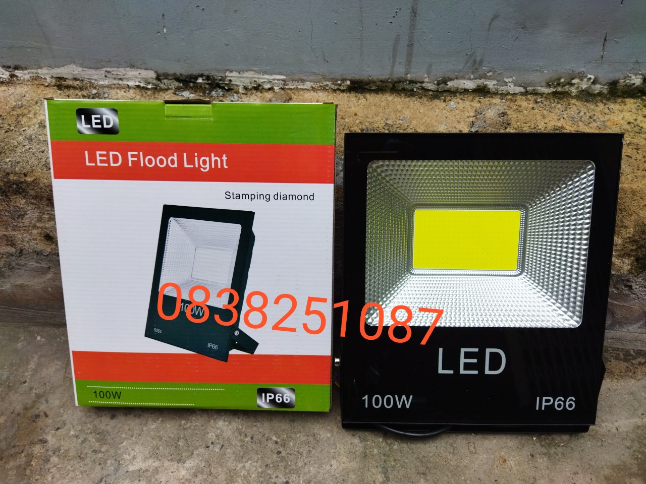 [HCM]Đèn Pha Led IP66 Siêu mỏng siêu sáng 100W (Ánh Sáng Trắng)