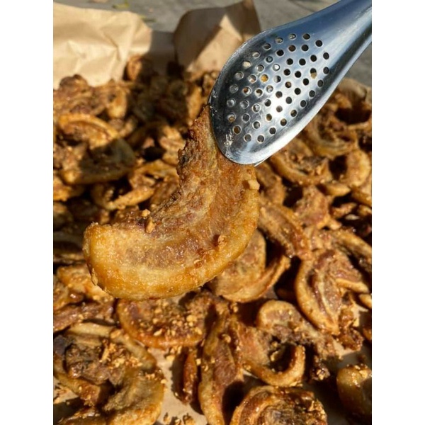 Tóp thịt cháy tỏi 250gr - Bánh tóp mỡ 200gr