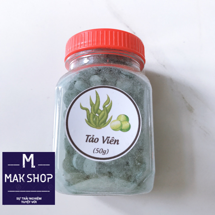1 Hủ Tảo Viên 50g, Thức Ăn Cho Cá, Tép Cảnh, Artemia, Bổ Sung Chất xơ, Tốt Hệ Tiêu Hóa Cho Cá Cảnh