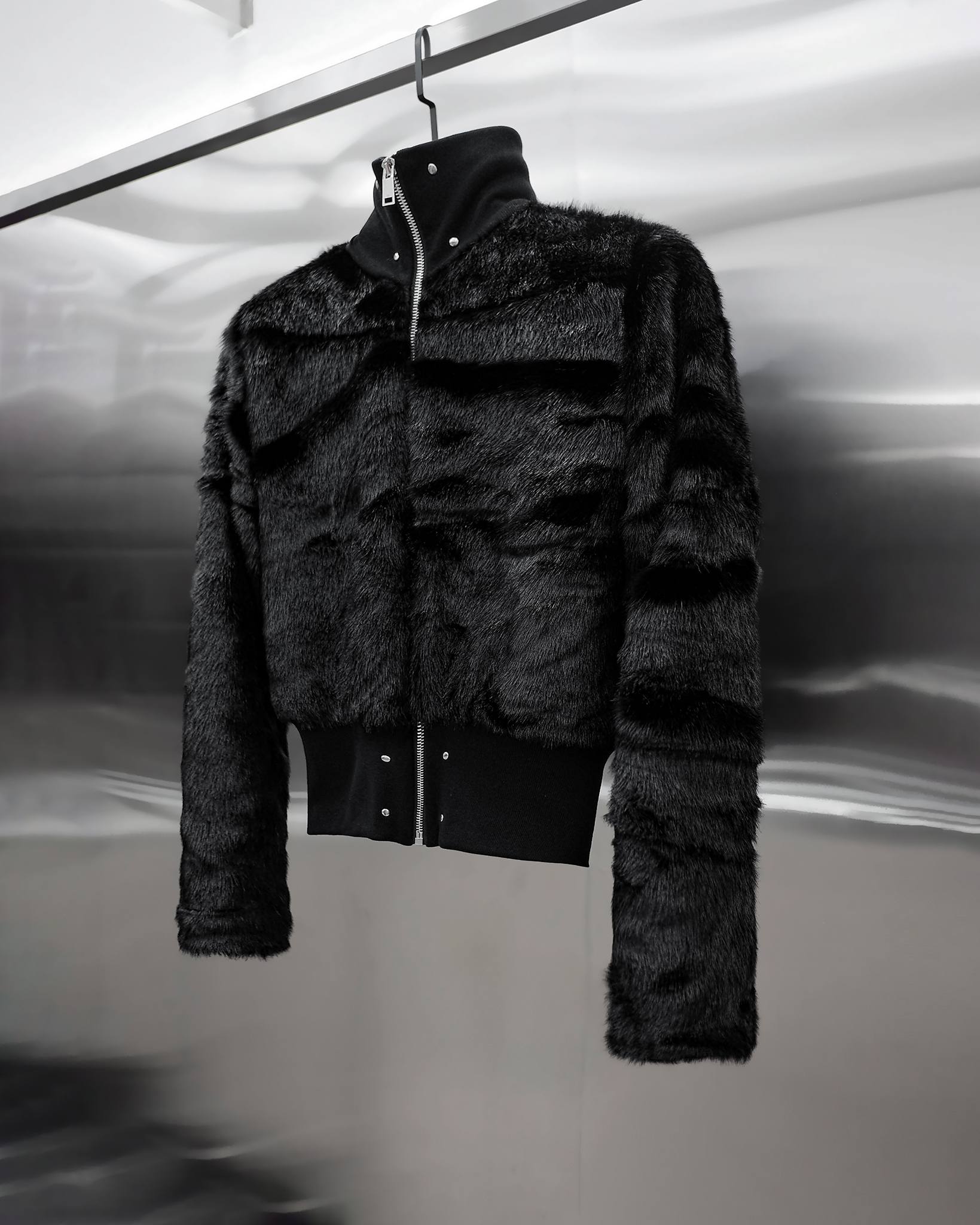 Áo Bomber Lông RICH Fur Bomber Jacket - AK082