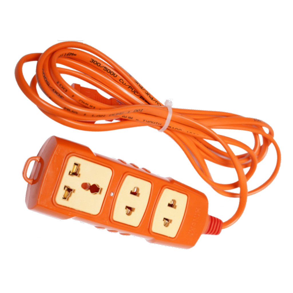 Ổ cắm điện chịu tải 3 lỗ cắm/4 lỗ cắm Hinoki 6000w dây 3m 30A-250V (bao gồm cả ổ 3 chấu và 2 chấu)
