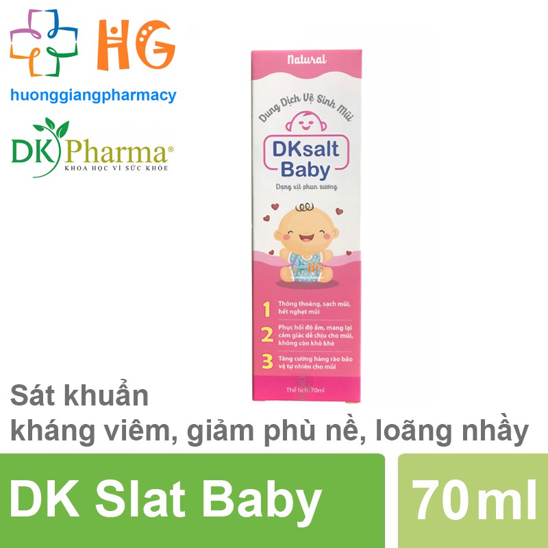Dung dịch vệ sinh mũi Dk Salt Baby (Chai 70ml)