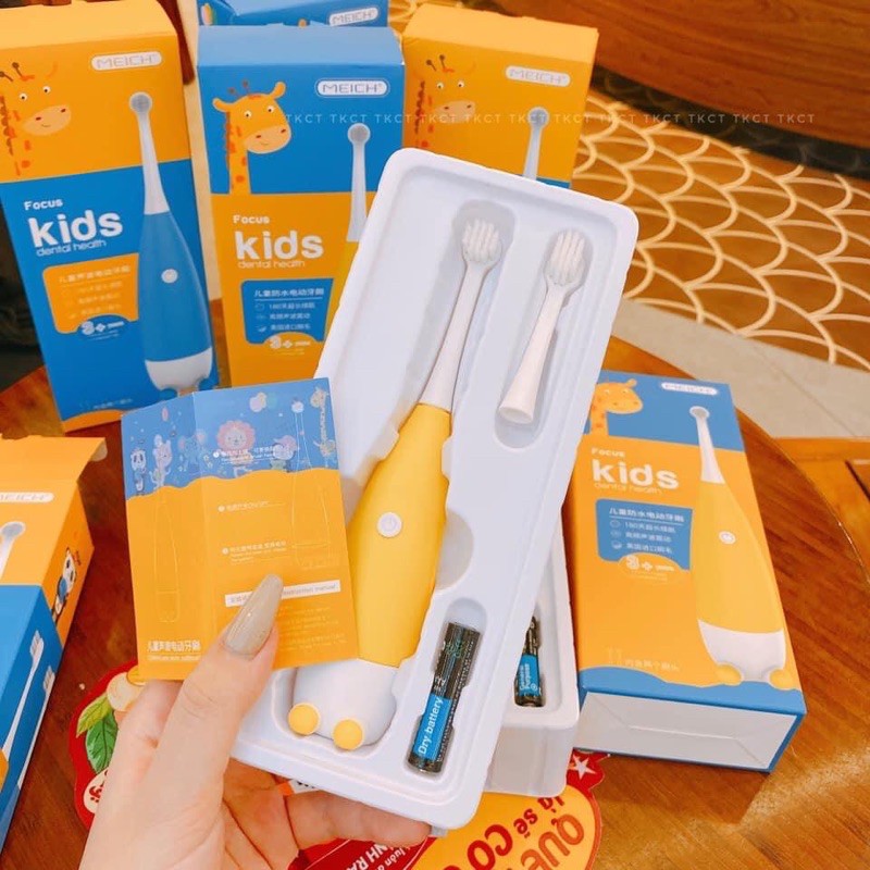 MÁY ĐÁNH RĂNG TỰ ĐỘNG KIDS - BÀN CHẢI ĐIỆN CHO BÉ