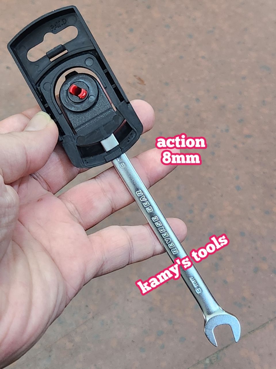 Cờ lê vòng miệng tự động 8mm Action dài 137mm