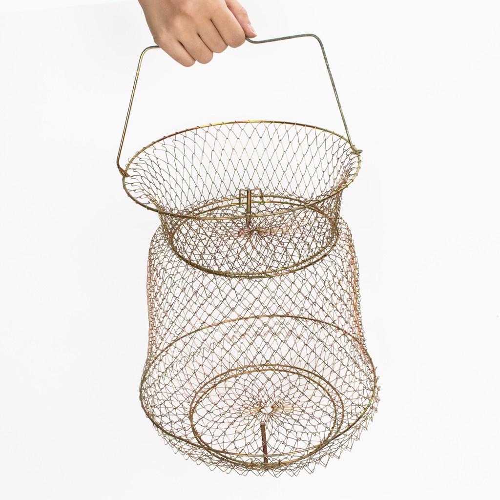 Giọ đựng cá bằng sắt chắc chắn, gấp gọn tiện lợi ( sale xả hàng )