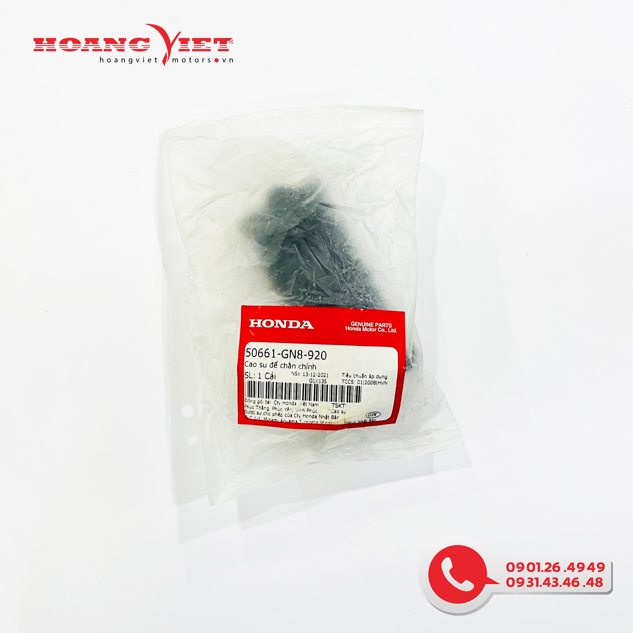 Cao su để chân chính trước - honda wave / dream / future neo - 50661gn8920