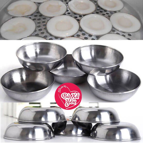Combo 10 Chén Inox Làm Bánh Bèo