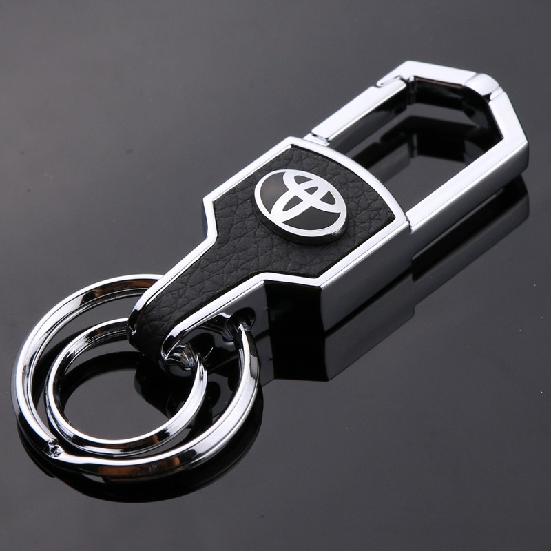 Móc khóa da cao cấp logo hãng Toyota - kiA - Hyundai- Mazda - Honda - ford...