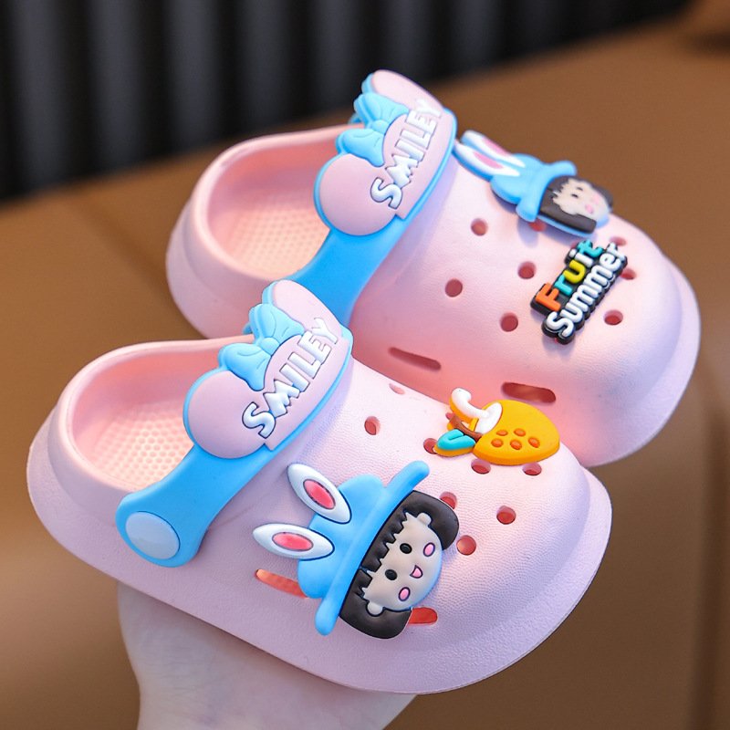 Dép sục hoạ tiết Maruko tai thỏ dễ thương cho bé DL001B, Dép cho bé, Dép tập đi cho Bé Trai và Bé Gái, Sandal bé trai, Sandal bé gái, Dép quai hậu cho bé - TOP sản phẩm BabyMall Vietnam