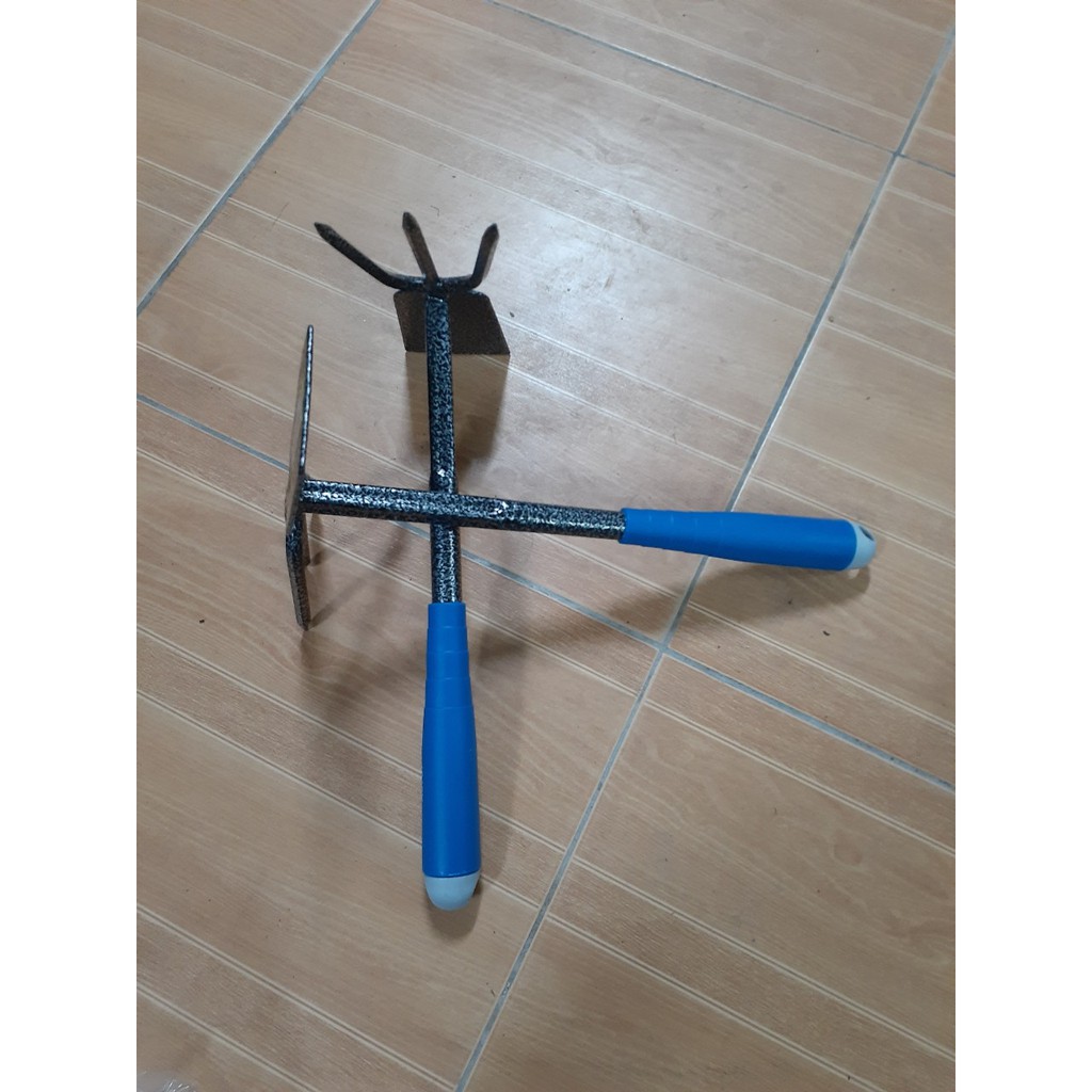 Bộ Dụng Cụ Làm Vườn Cuốc Cào 2 Trong 1 (màu ngẫu nhiên)
