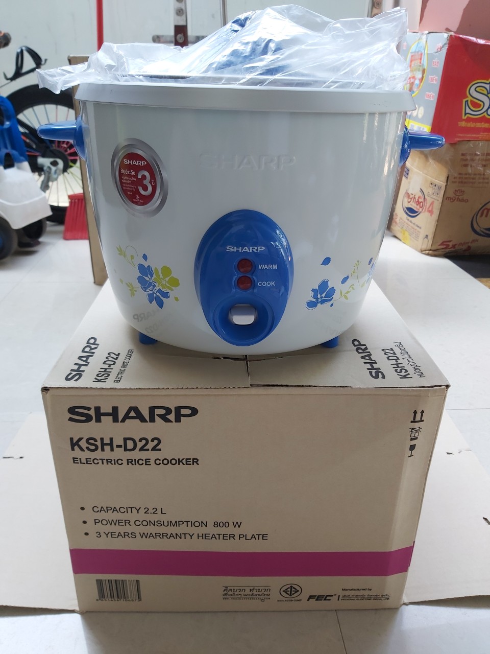 Nồi cơm điện sharp D22 Thái Lan