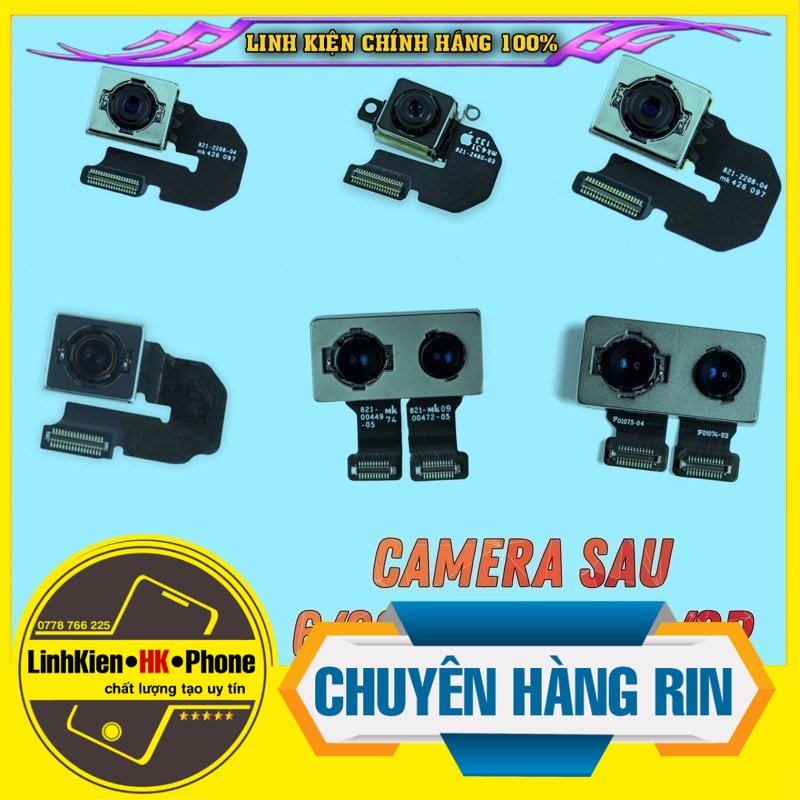 Camera sau 6G/6S/6plus/6splus/7plus/8plus rin bóc máy