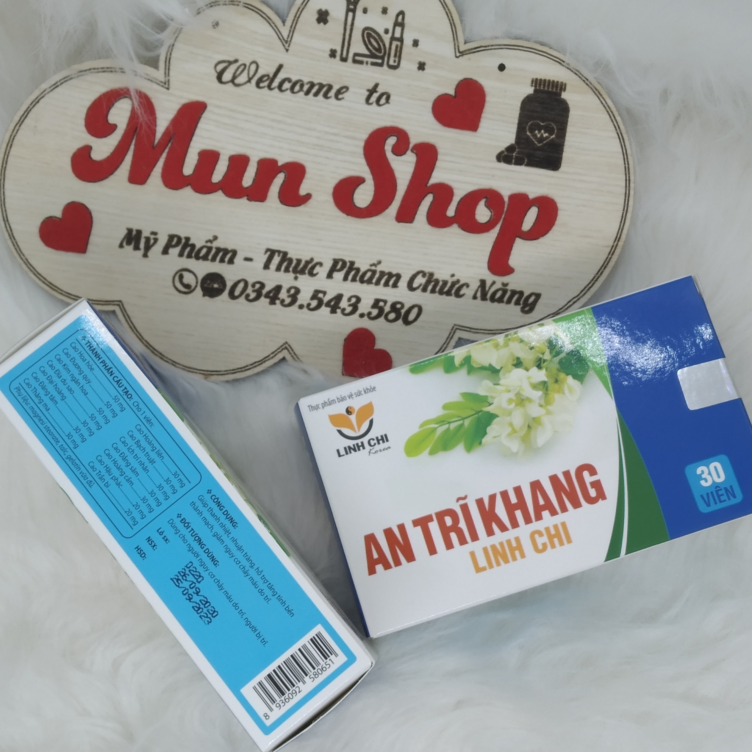 An Trĩ Khang Linh Chi hộp 30 viên