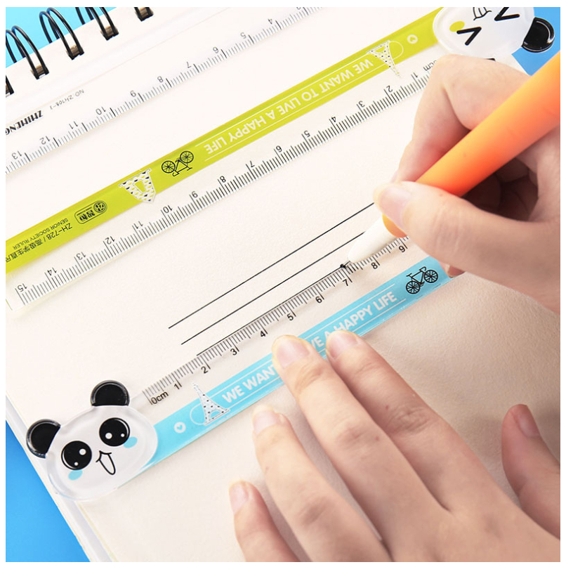 COMBO 3 CÂY THƯỚC KẺ 15CM NHIỀU HÌNH CUTE