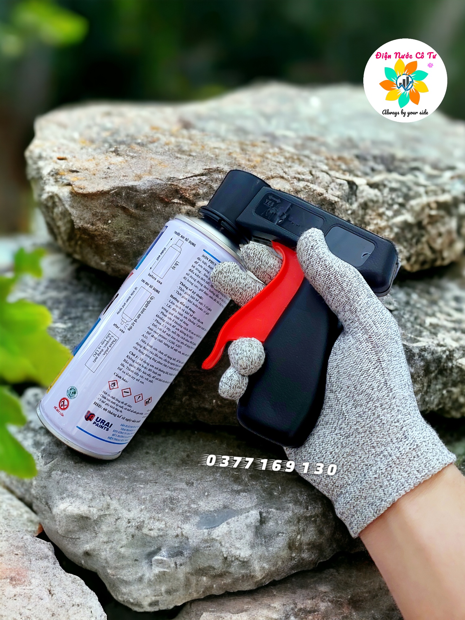 Sơn xịt màu xám lông chuột ATM  mã A70