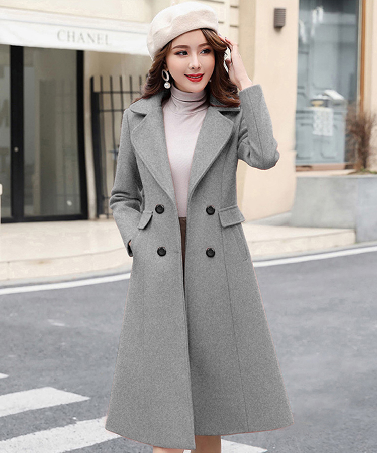 Áo khoác dạ cổ vest 4 nút